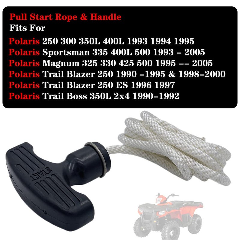 Aniro Moto ATV Recoil Starter Pull Start Rope Handle for Polaris Models - Image 2