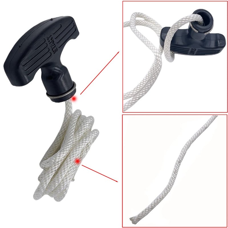 Aniro Moto ATV Recoil Starter Pull Start Rope Handle for Polaris Models - Image 4
