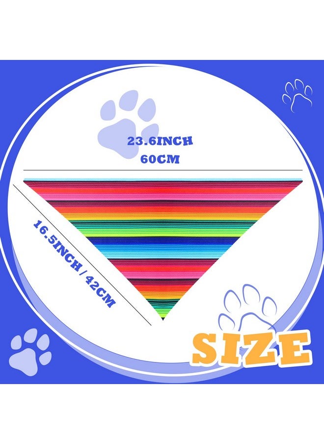 Saintrygo Dog Sombrero Hat Multicolor Sombrero Hats Straw Mexican Hat And Dog Bandana Pet Triangle Bib Costume For Mexican Cinco De Mayo Fiesta Christmas Decorations  - Image 4