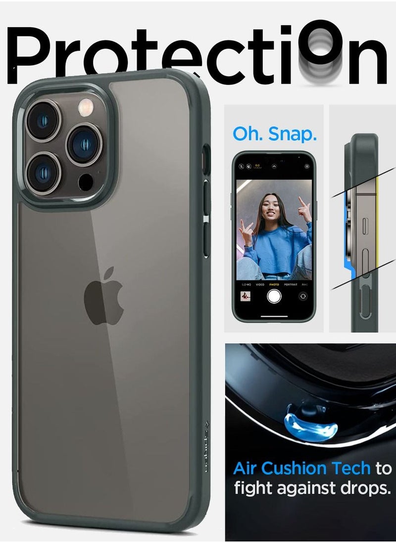 Spigen Ultra Hybrid iPhone 14 Pro Case Cover - Abyss Green  - Image 4