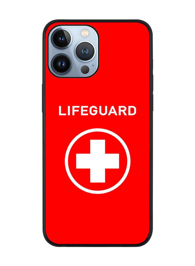 Stylizedd Rugged Black edge case for Apple iPhone 13 Pro Max Slim fit Soft Case Flexible Rubber Edges Anti Drop TPU Gel Thin Cover - Lifeguard - Image 1