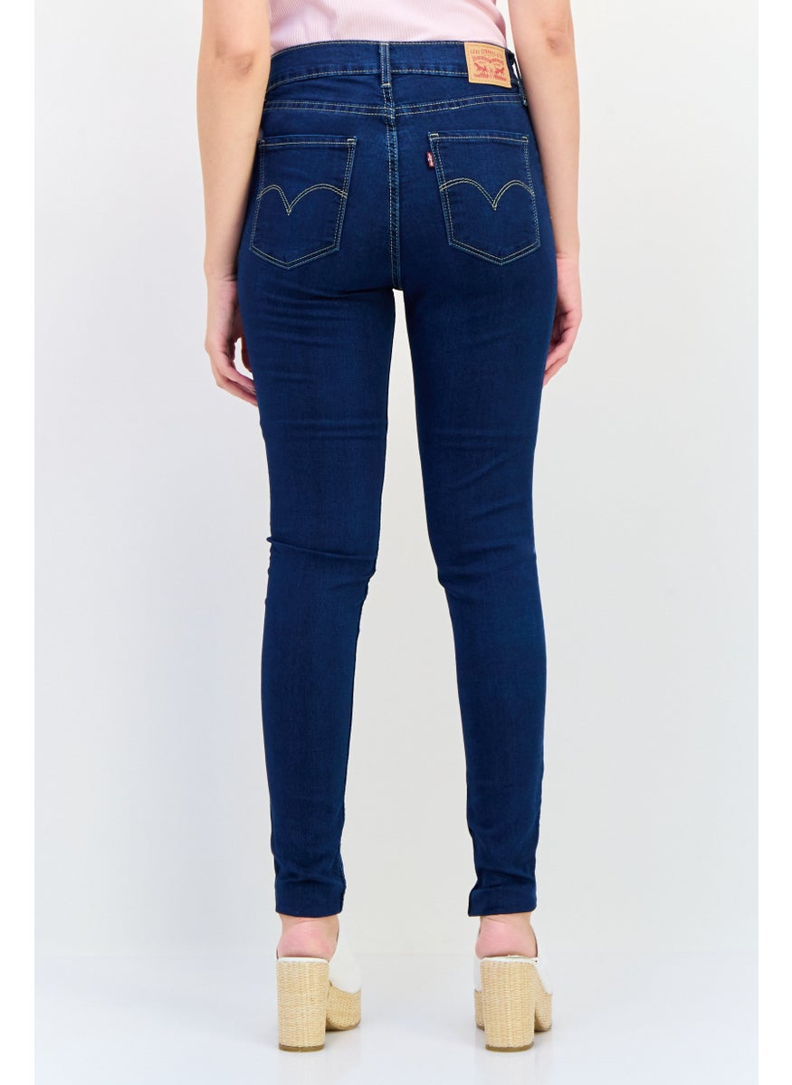 Levi's Women Regular Fit Wash Stretchable Denim Jeans, Navy  - Image 2