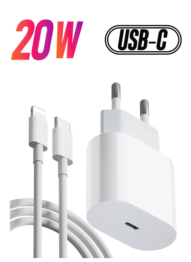 ELTRAZONE - iPhone Charger Fast PD20W USB C Wall Charger Fast Charging Type-C USB Charger Plug Universal Travel Adapter Type C Wall Plug Compatible for iPad Pro,iPad mini, iPhone 13 Pro/13 Pro Max - Image 1