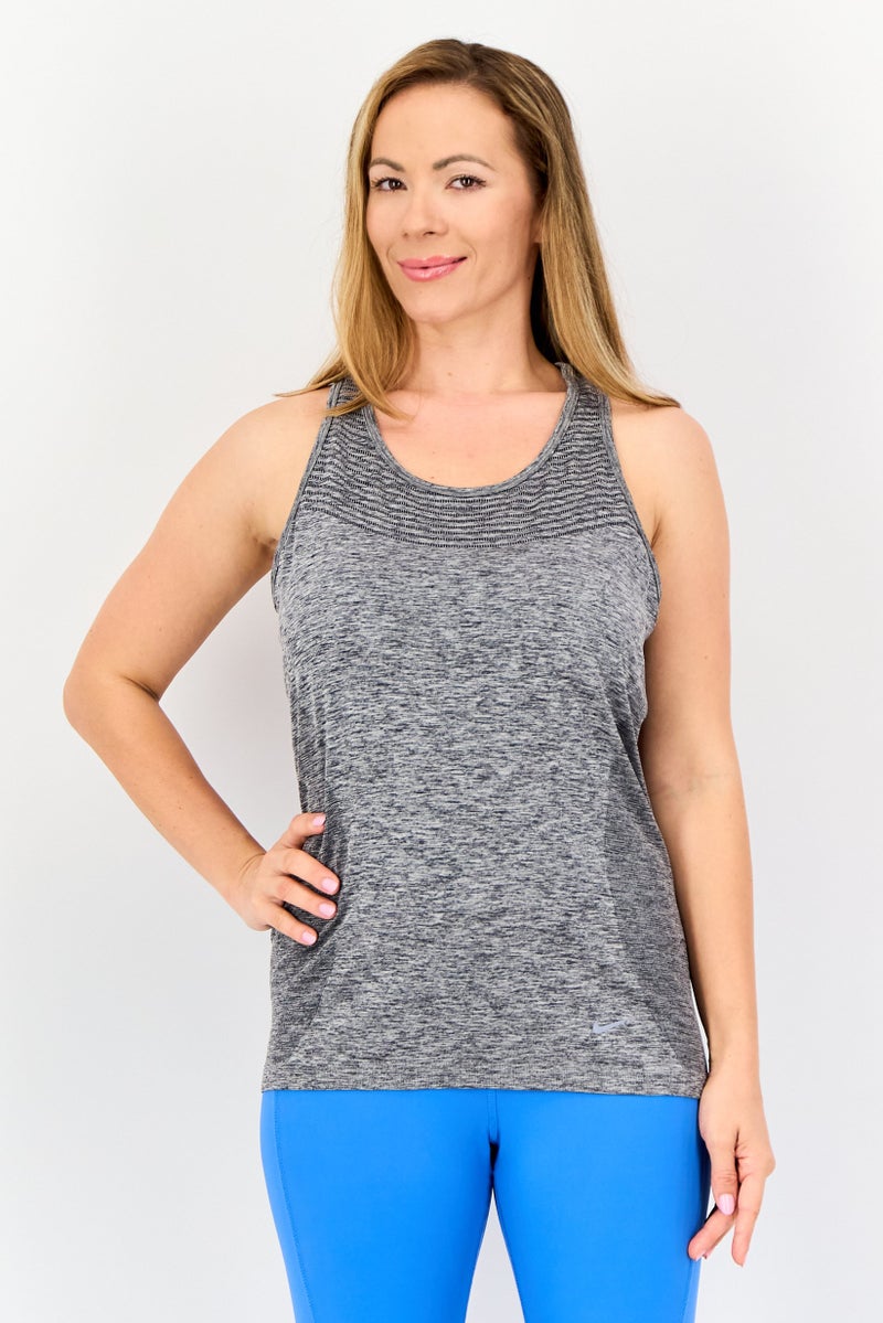 Nike Women Sportswear Fit Sleeveless Training Tank Top, Grey - Image 1