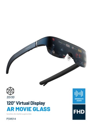 AR Movie Glass 1080P Full HD / Immerse In Augmented Reality 2/3D Ultra  / Accelerometers, Gyroscopes, Magnetometers Sensor / 24 Bit-Color / Type-C Connector / Smart Glasses / AR Glasses / 41° Field of View - Blue - pzsku/ZC907BBF25007DCB672BCZ/45/1750246066/039ff3ba-b68e-4761-80d4-6f3c24990893