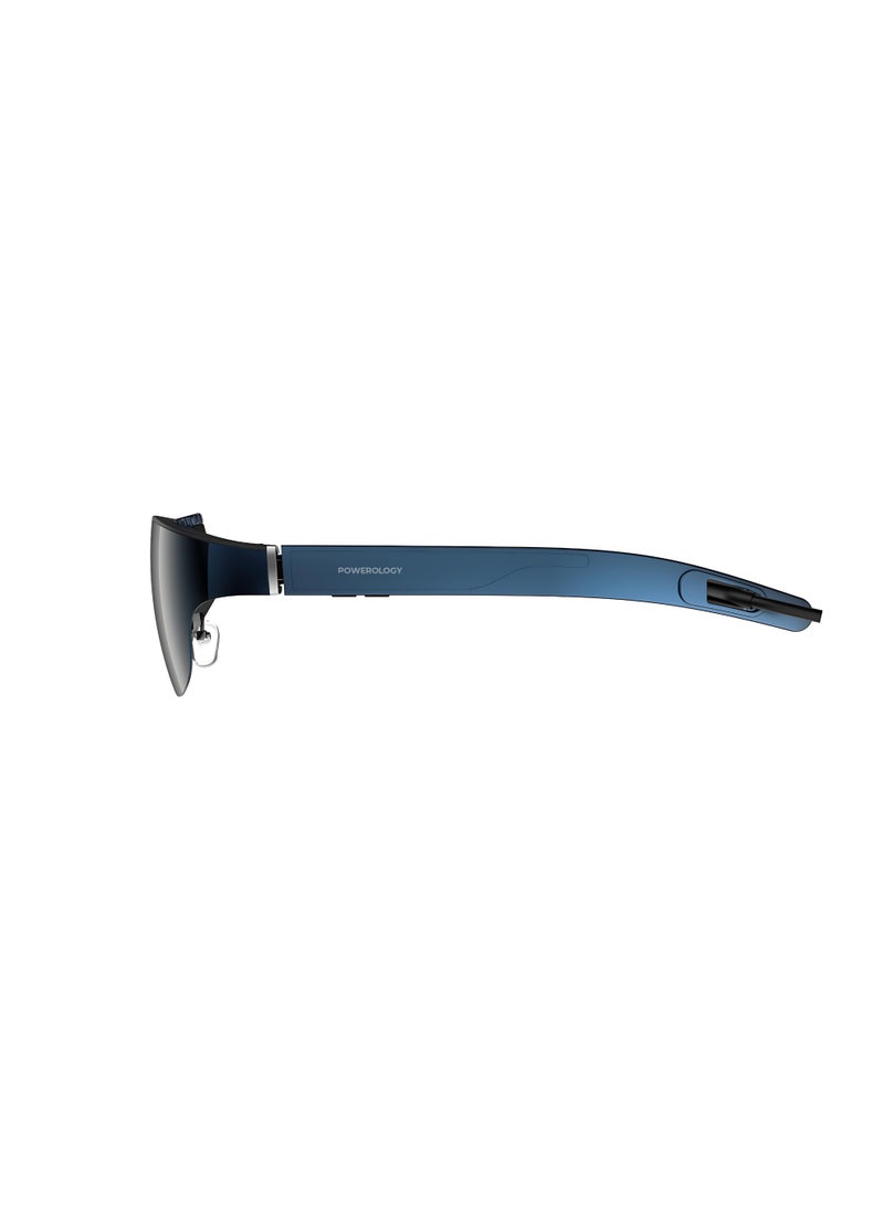 AR Movie Glass 1080P Full HD / Immerse In Augmented Reality 2/3D Ultra  / Accelerometers, Gyroscopes, Magnetometers Sensor / 24 Bit-Color / Type-C Connector / Smart Glasses / AR Glasses / 41° Field of View - Blue