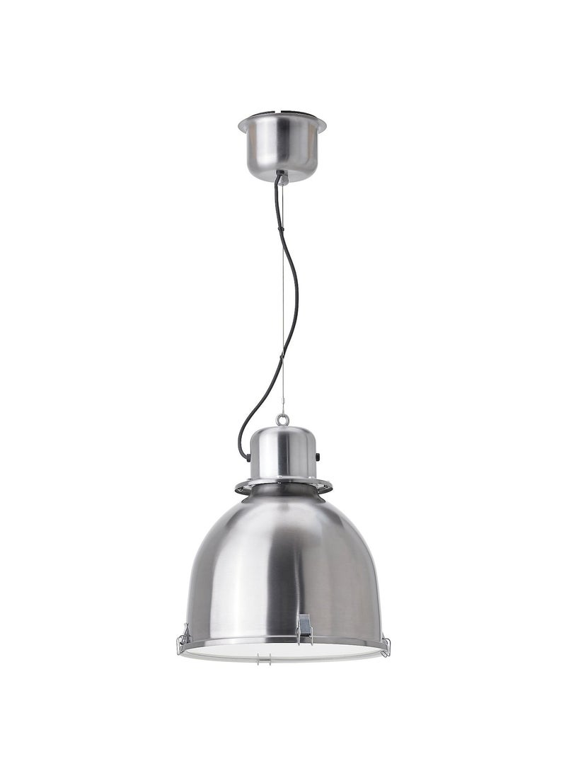 Pendant Lamp, Stainless Steel Effect, 38 Cm 