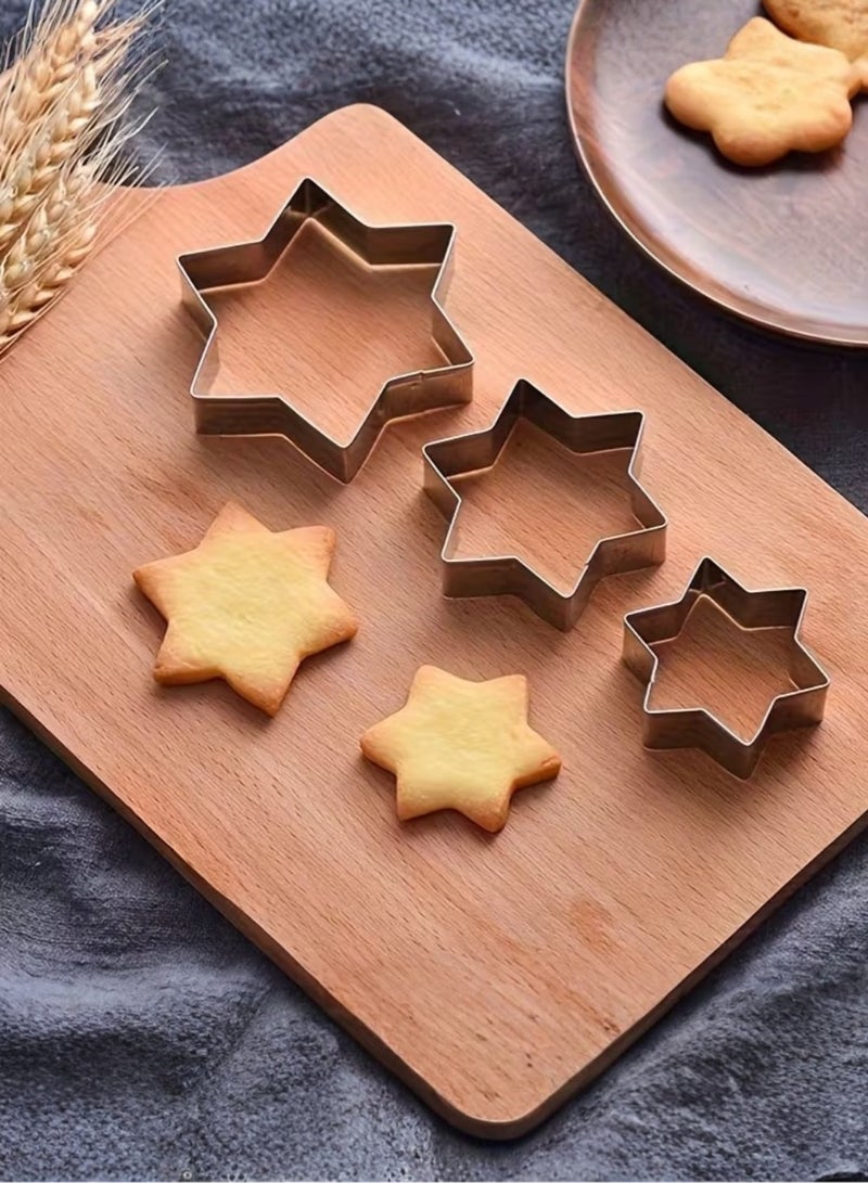 ZedAura 12 Piece Stainless Steel Baking & Dough Cookie Cutter Set – Frame Cutters for Cakes, Sandwiches, Pineapple, Donuts & More – Professional Baker Kitchen Tool - Image 5