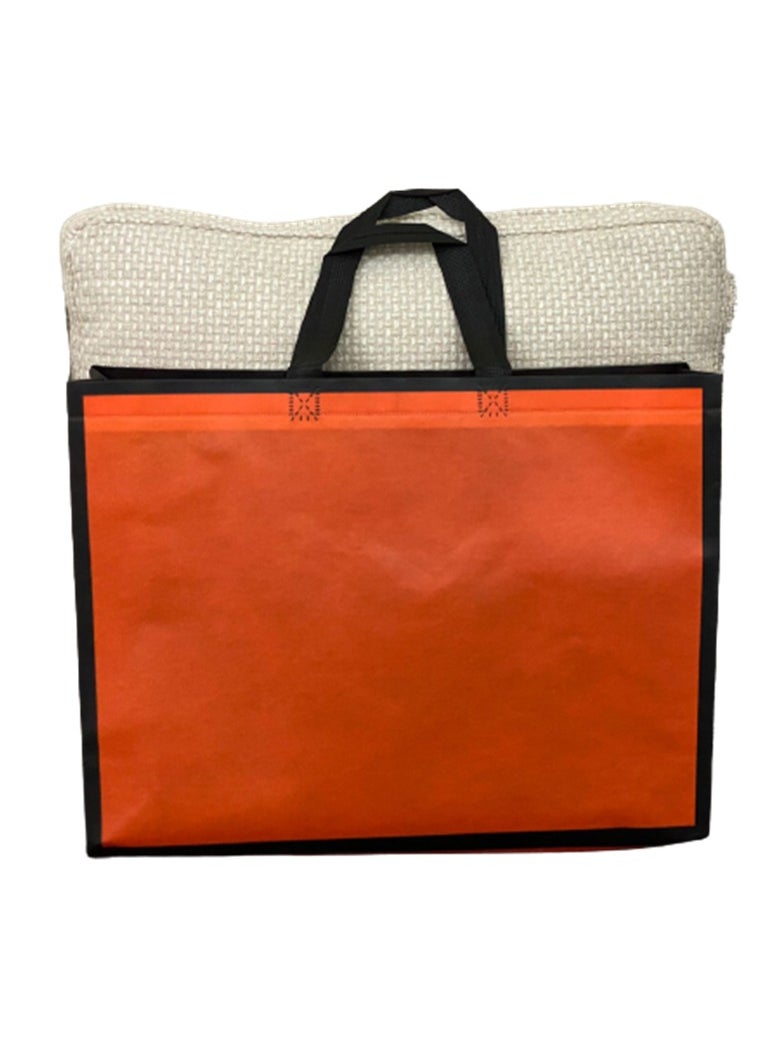 Generic - 6Pcs Reusable Gift Bags, Goodie Bags, Party Favor Bag or Lightweight Shopping Bags Large Orange - Image 1
