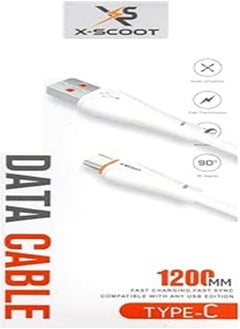 X-Scoot Fast Charging Cable and Sync Type-C 2.4A (1.2M), USB