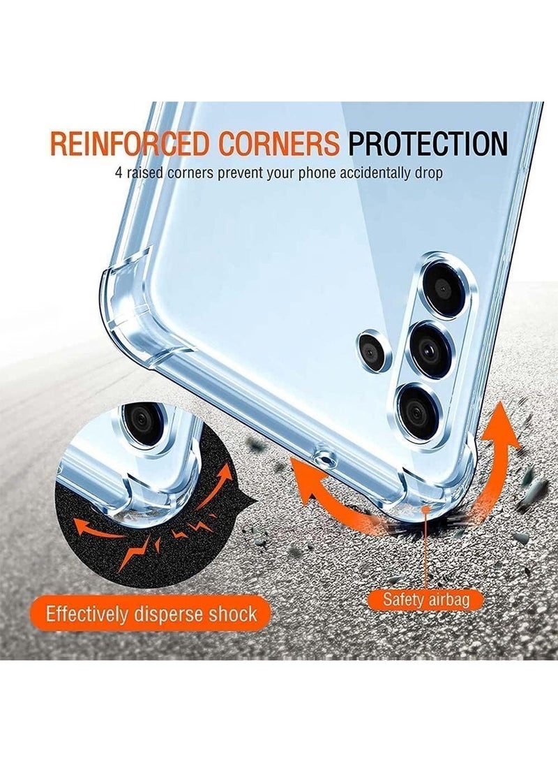 Techie Combo Pack 2 in 1 Case and Screen Protector for Samsung Galaxy A26 5G  - Transparent TPU Bumper Case with HD Tempered Glass Screen Protector - Image 4