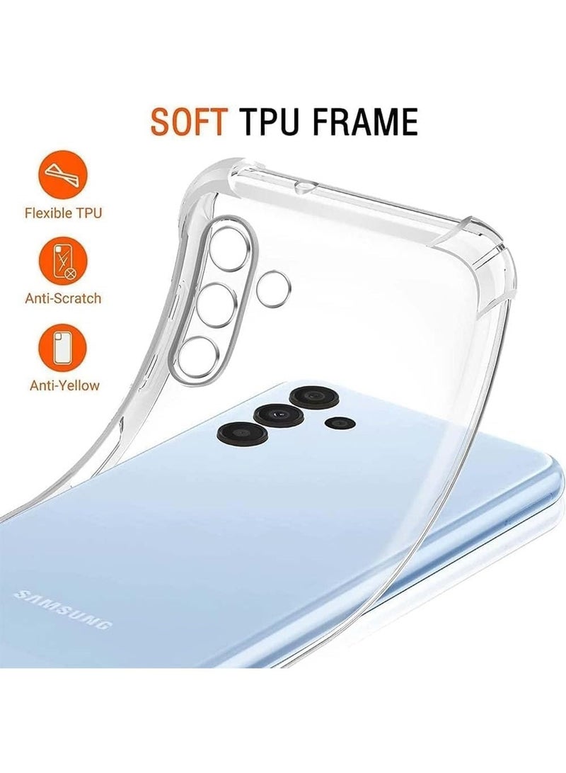Techie Combo Pack 2 in 1 Case and Screen Protector for Samsung Galaxy A26 5G  - Transparent TPU Bumper Case with HD Tempered Glass Screen Protector - Image 2