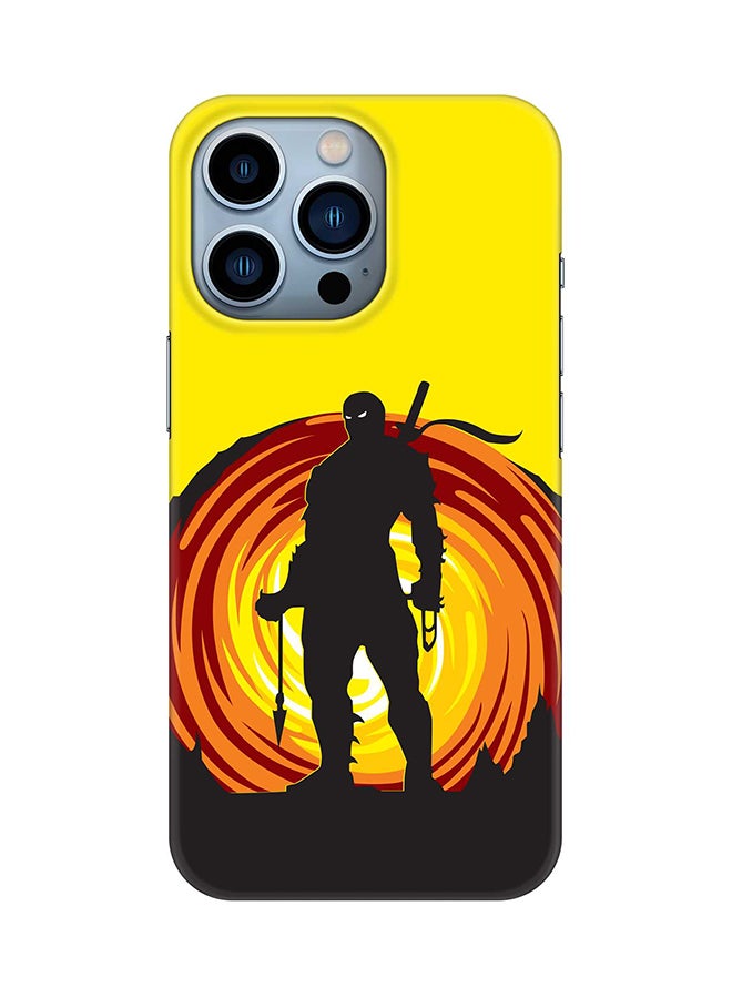 Stylizedd Case for iPhone 15 Pro Slim Snap Classic Series Mobile Cover Hard PC Shield Matte Finish Phone CasePrint - Ninja Typhoon - Image 1