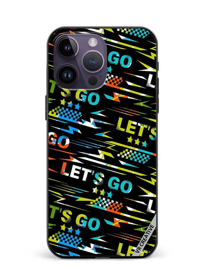 VR CREATIVE Protective Case Cover For Apple iPhone 15 Pro Abstract Seamless Grunge Pattern For Boy Design Multicolour - Image 1