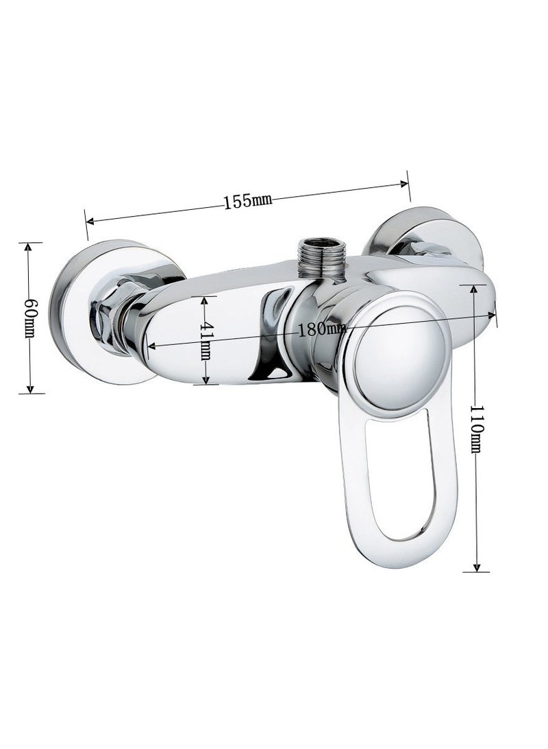 EBMINI Bathroom Wall Mounted Water Outlet Mixing Valve 