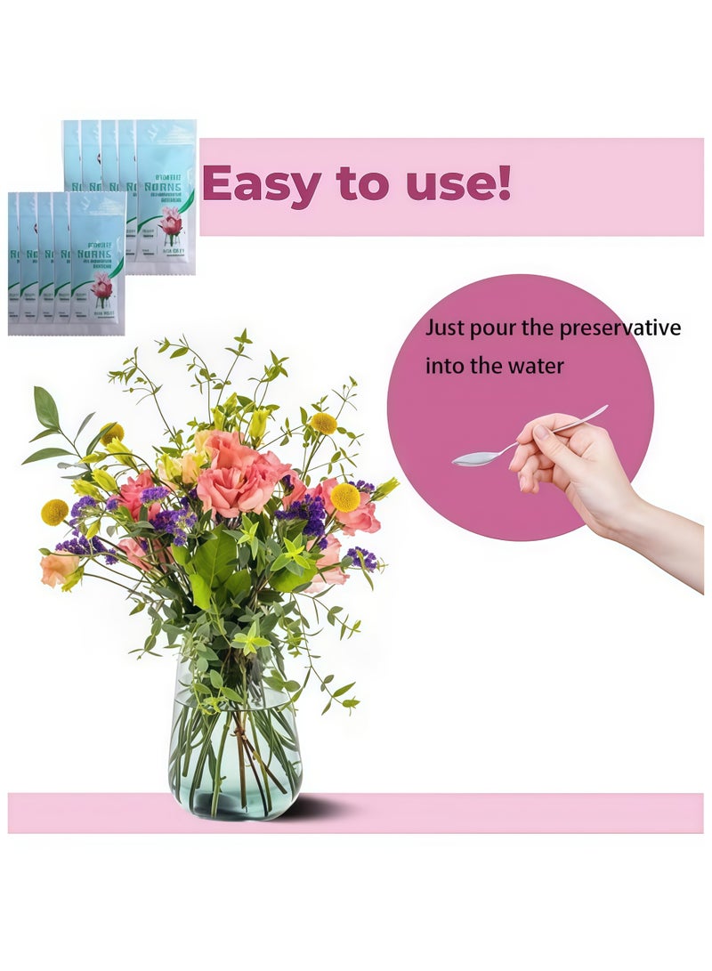 Miracle Liquid Flower Nutrition Liquid Flower Fresh-keeping Agent, Concentrated Essence Formula, Lasting Fresh-keeping (10 packs, 10ml each) - Image 3