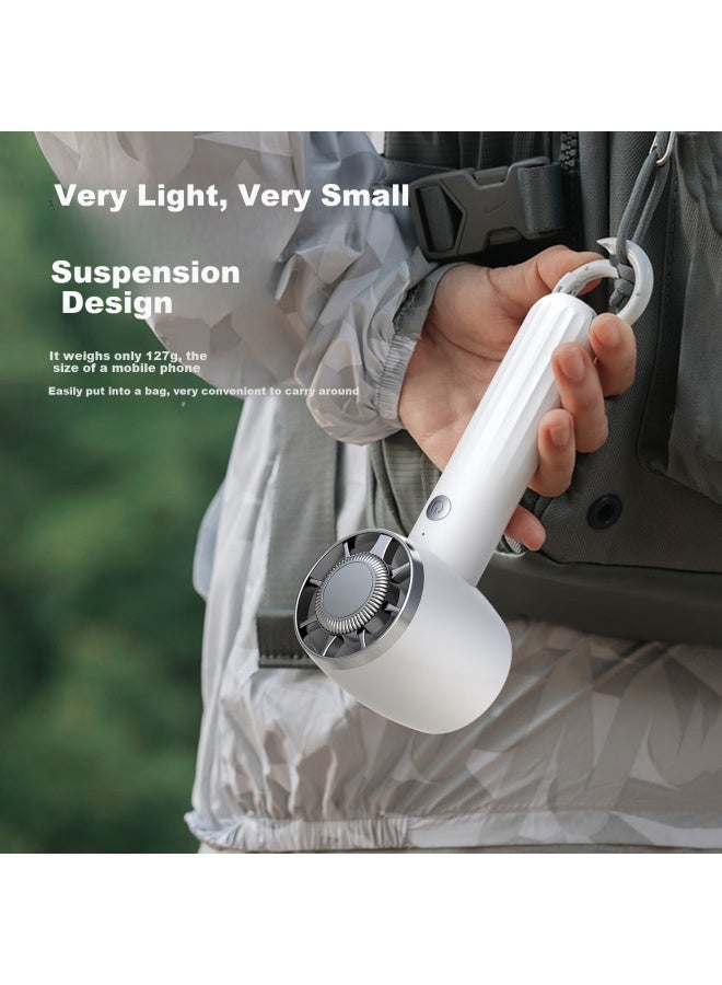 Jin Longxing Jinlongxing Fengbao Turbo Wind Handheld Mini Fan Miniature Silent Desktop Cooling Bladeless Portable Usb Rechargeable High Speed Small Wind Cannon Fan - Image 4