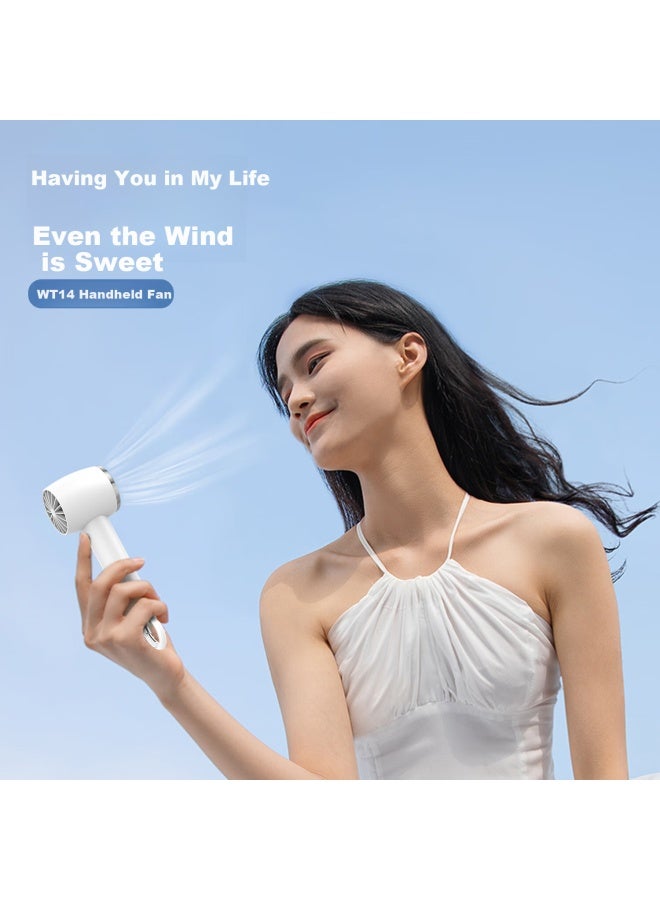 Jin Longxing Jinlongxing Fengbao Turbo Wind Handheld Mini Fan Miniature Silent Desktop Cooling Bladeless Portable Usb Rechargeable High Speed Small Wind Cannon Fan - Image 3