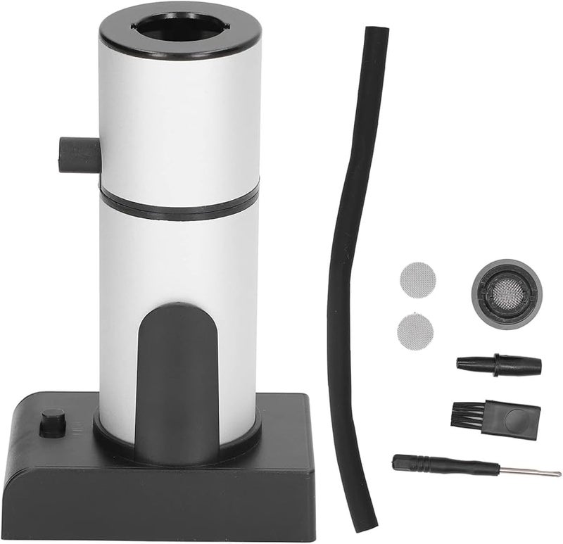 Premium Aluminum Zinc Alloy Cocktail Smoker Kit Handheld Adjustable Smoke Infuser Silver - Image 2