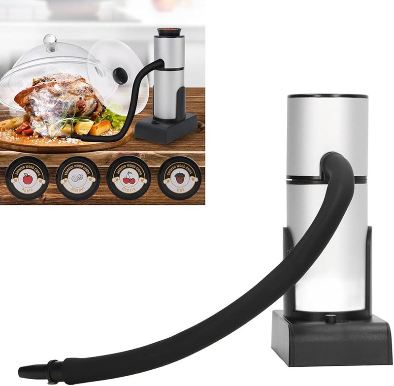 Premium Aluminum Zinc Alloy Cocktail Smoker Kit Handheld Adjustable Smoke Infuser Silver - Image 3