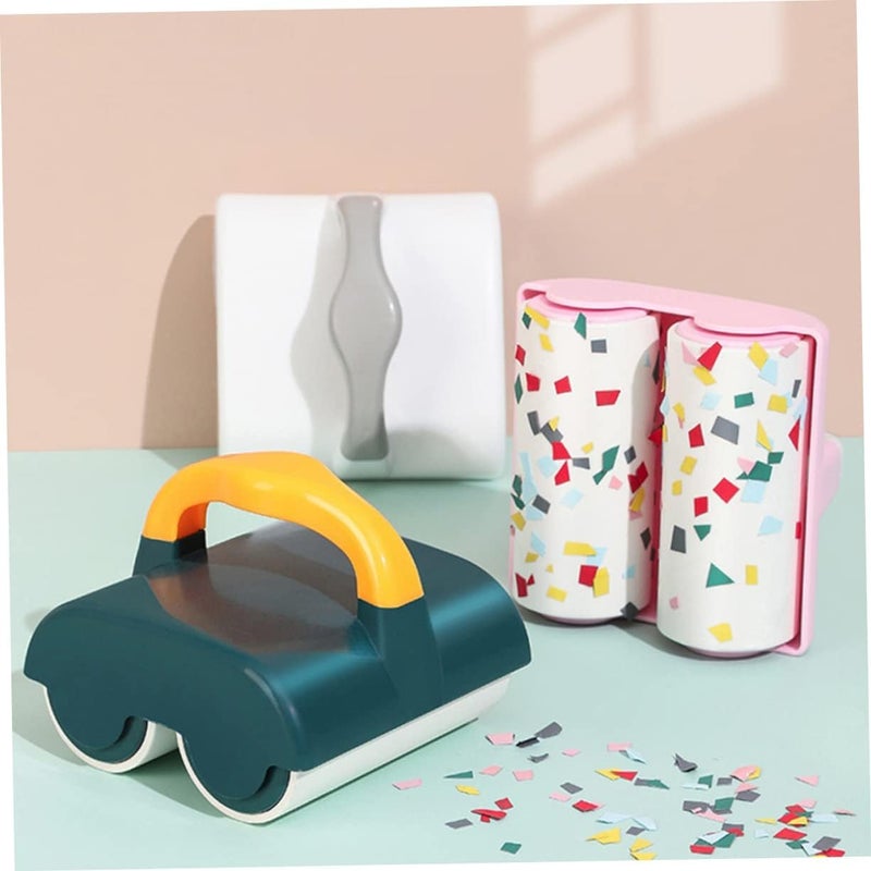 VALUEVIBES New Double Drum Lint Roller - Extra Sticky Lint Remover for Pet Hair, Clothes, Furniture, Dog & Cat Hair Removal, Easy-to-Peel Lint Brush (Green) - Image 2