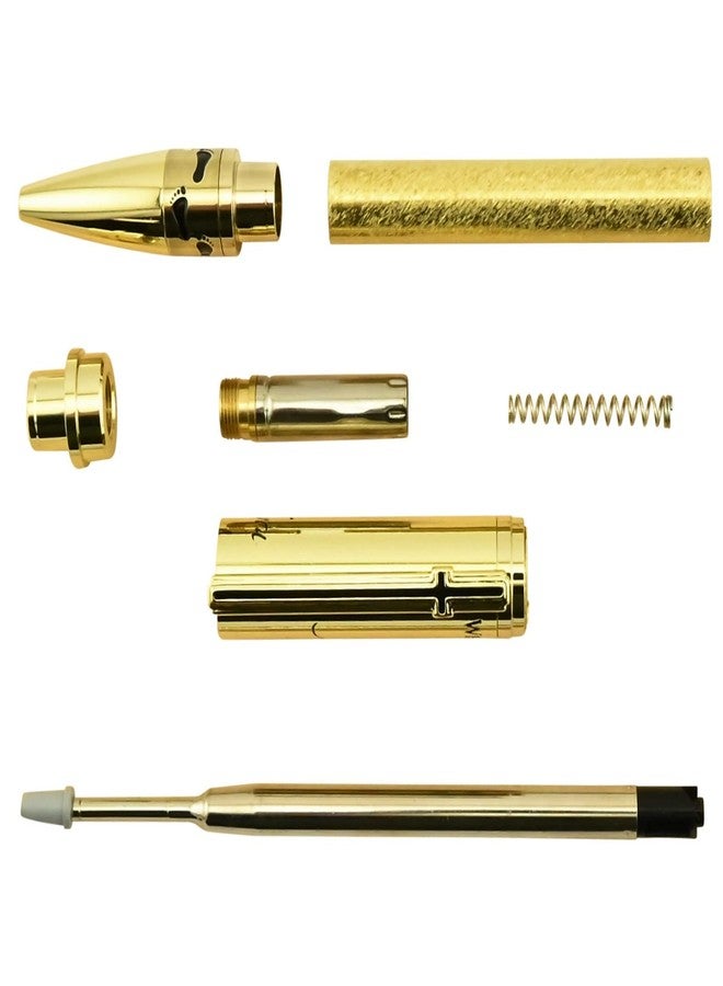 Penn State Industries PKFSANDGD Footprints In The Sand Twist Ballpoint Pen Kit Woodturning Project (Golden) - Image 1