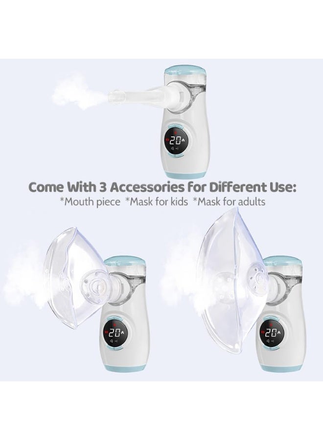 Advanced Mesh Nebuliser - Digital Display & Automatic Cleaning - Practical Sinus Inhaler for Adults, Kids & Travel Use - Image 4