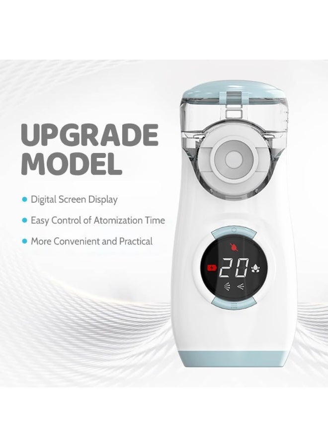 Advanced Mesh Nebuliser - Digital Display & Automatic Cleaning - Practical Sinus Inhaler for Adults, Kids & Travel Use - Image 2