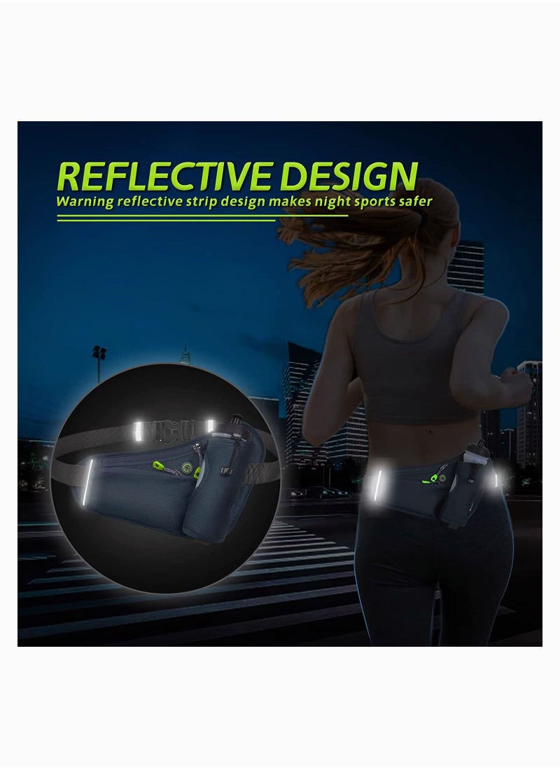 SYOSI - Fanny Pack with Water Bottle Holder, for Women Men Running Waist Pack for Phone 6.5", Running Belt for Hiking Walking Workout Gym Runners - Image 1