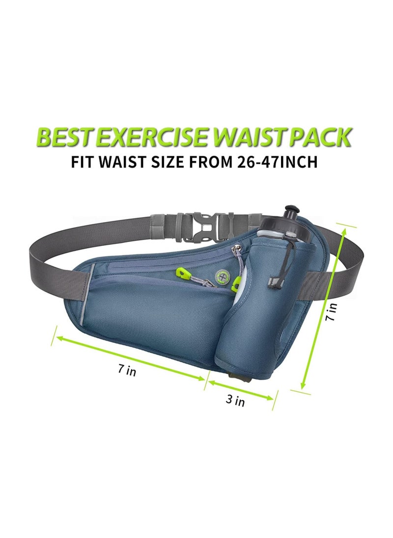 SYOSI - Fanny Pack with Water Bottle Holder, for Women Men Running Waist Pack for Phone 6.5", Running Belt for Hiking Walking Workout Gym Runners - Image 1