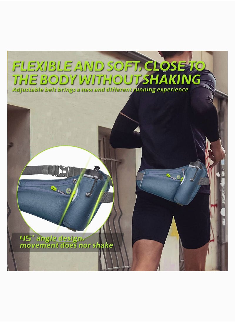 SYOSI - Fanny Pack with Water Bottle Holder, for Women Men Running Waist Pack for Phone 6.5", Running Belt for Hiking Walking Workout Gym Runners - Image 1