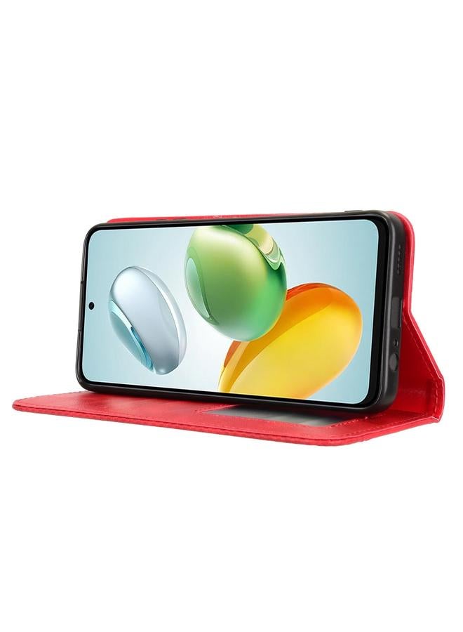 S-TOP Case For Honor Play 60 Plus Magnetic Buckle Retro Texture Leather Phone Case - Image 5