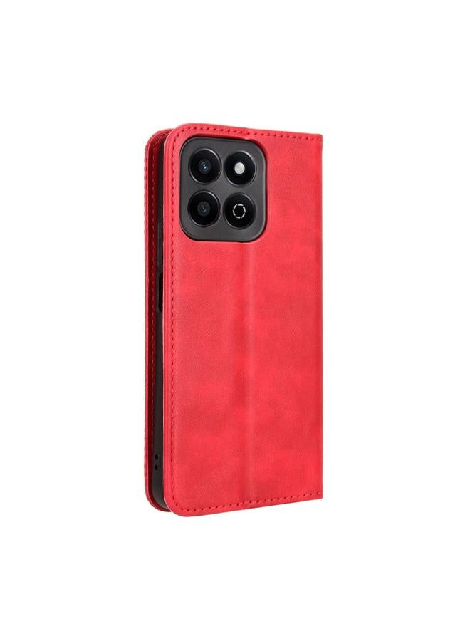S-TOP Case For Honor Play 60 Plus Magnetic Buckle Retro Texture Leather Phone Case - Image 3