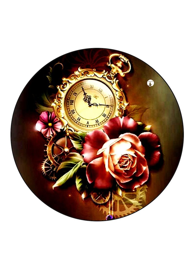 RKN Vintage Art Pattern Round Pin Badge Multicolour - Image 2