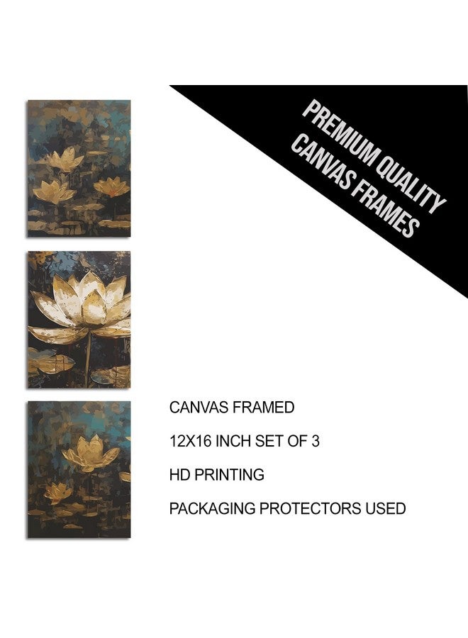 PAPER PLANE DESIGN Canvas Framed Painting Wall Art For Living Room, Bedroom. Wall Decoration Modern Aesthetic Wall Painting. Wall Decor. Set of 3 Panel 12 inch x 16 inch each Panel. (AESTHETIC) - Image 4