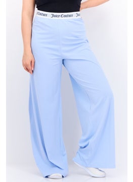 Women Regular Fit Brand Logo Wide Leg Pant, Light Blue - pzsku/ZC908B605D489E849A4FBZ/45/_/1738161240/dbaa6281-a298-407d-a27a-ca7884995160