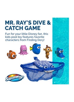 SwimWays SwimWays Disney Finding Dory Mr. Ray's Dive and Catch Game, Bath Toys and Pool Party Supplies for Kids Ages 5 and Up  - Image 2