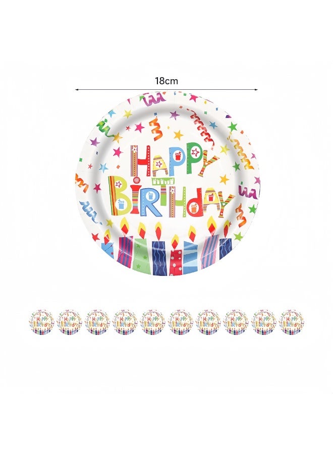 عالم البالونات مجموعة أدوات مائدة لحفلات أعياد الميلاد مكونة من 138 قطعة، مجموعة أدوات مائدة للاستخدام مرة واحدة تتضمن أطباق ورقية، وسكاكين، وشوك، وملاعق، وأكواب، وقش، ومناديل، وعلب فشار، وراية، وبطاقات دعوة، وتنين منفوخ، وأقنعة، وقبعات ورقية، لوازم حفلات أعياد الميلاد لعشرة ضيوف - Image 5