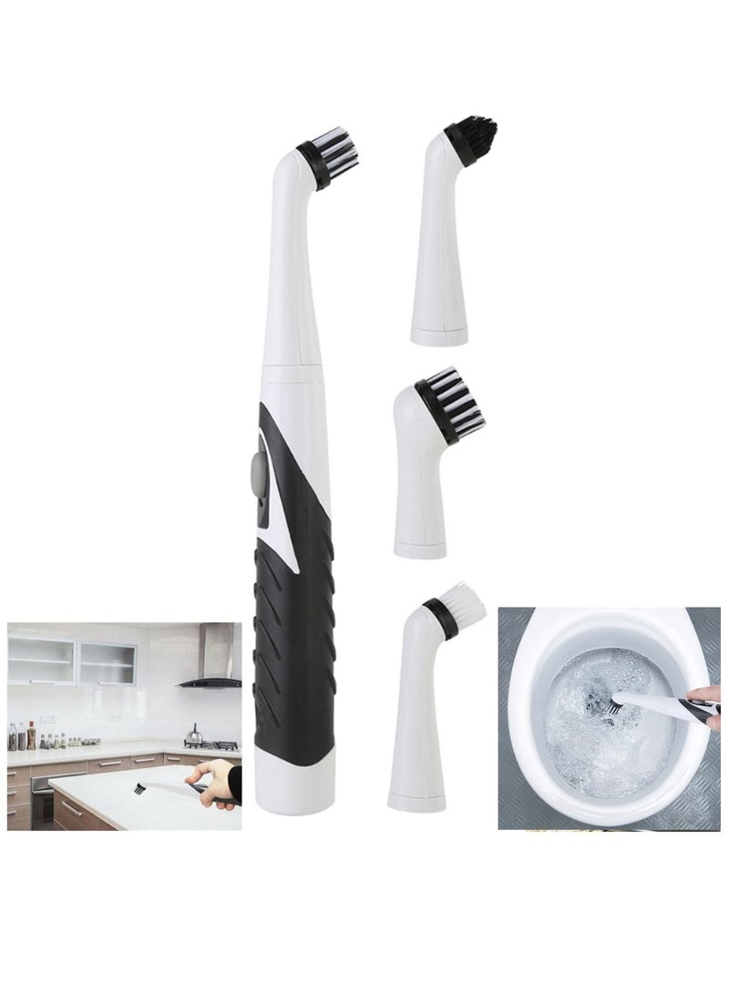 4 Heads Super Sonic Scrubber Cleaner Electric Brush House Dust Helper Kitchen  - Image 5