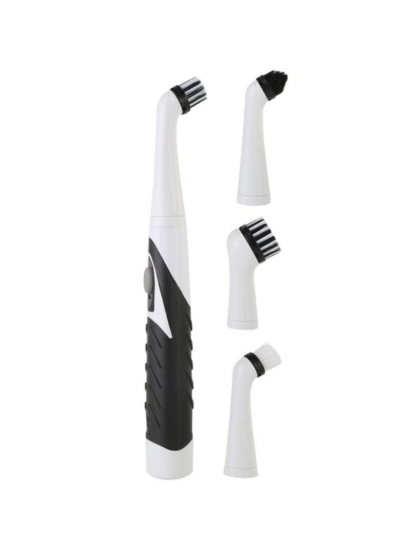 4 Heads Super Sonic Scrubber Cleaner Electric Brush House Dust Helper Kitchen  - Image 2