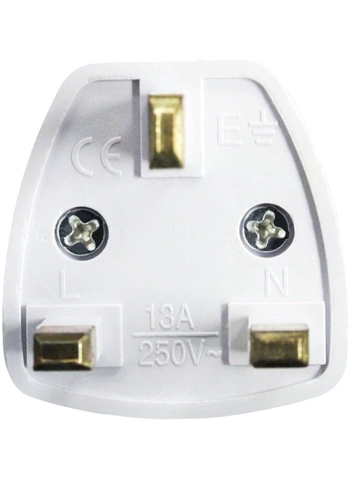 محول قابس السفر العالمي، محول قابس طاقة 3 دبابيس للاتحاد الأفريقي/المملكة المتحدة/الاتحاد الأوروبي/الولايات المتحدة، محول قابس للأعمال، العطلات، الفندق، المطار (3 قطع) - Image 3