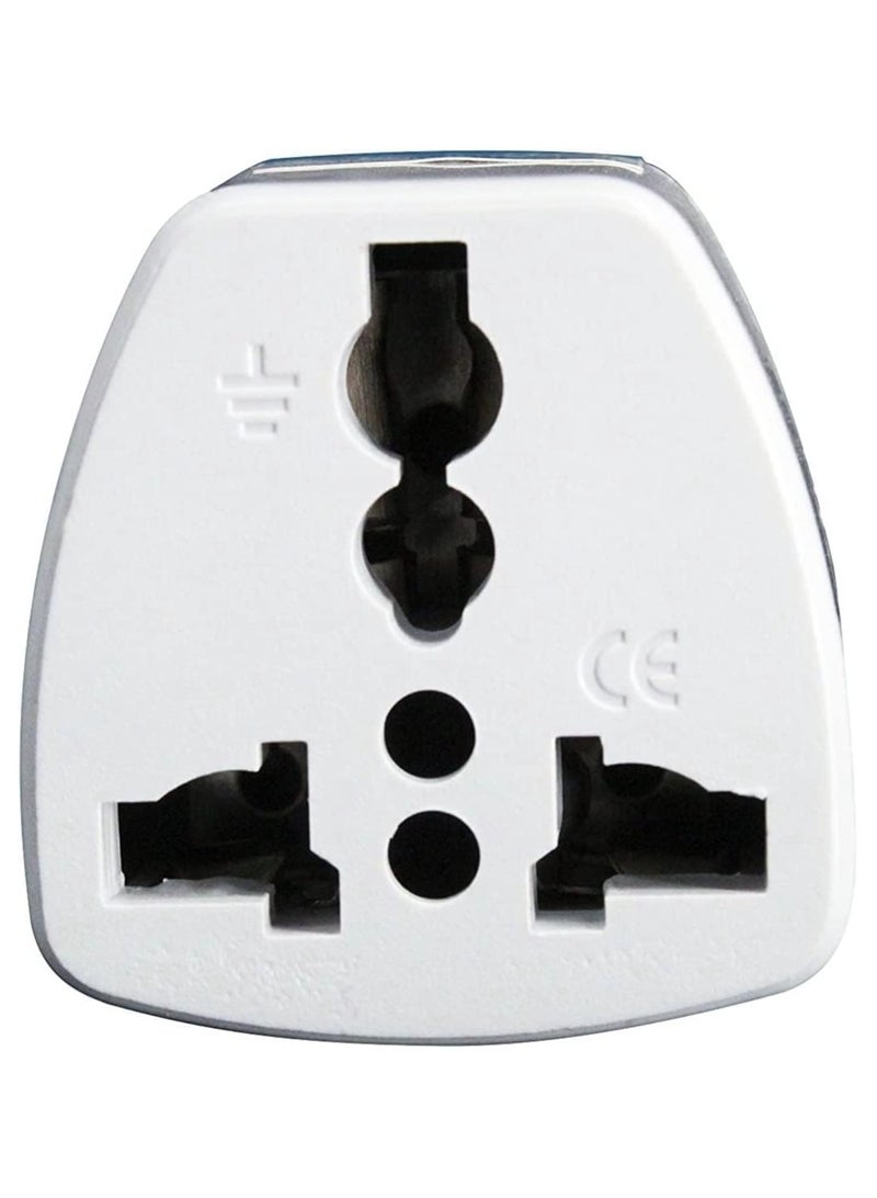 محول قابس السفر العالمي، محول قابس طاقة 3 دبابيس للاتحاد الأفريقي/المملكة المتحدة/الاتحاد الأوروبي/الولايات المتحدة، محول قابس للأعمال، العطلات، الفندق، المطار (3 قطع) - Image 2