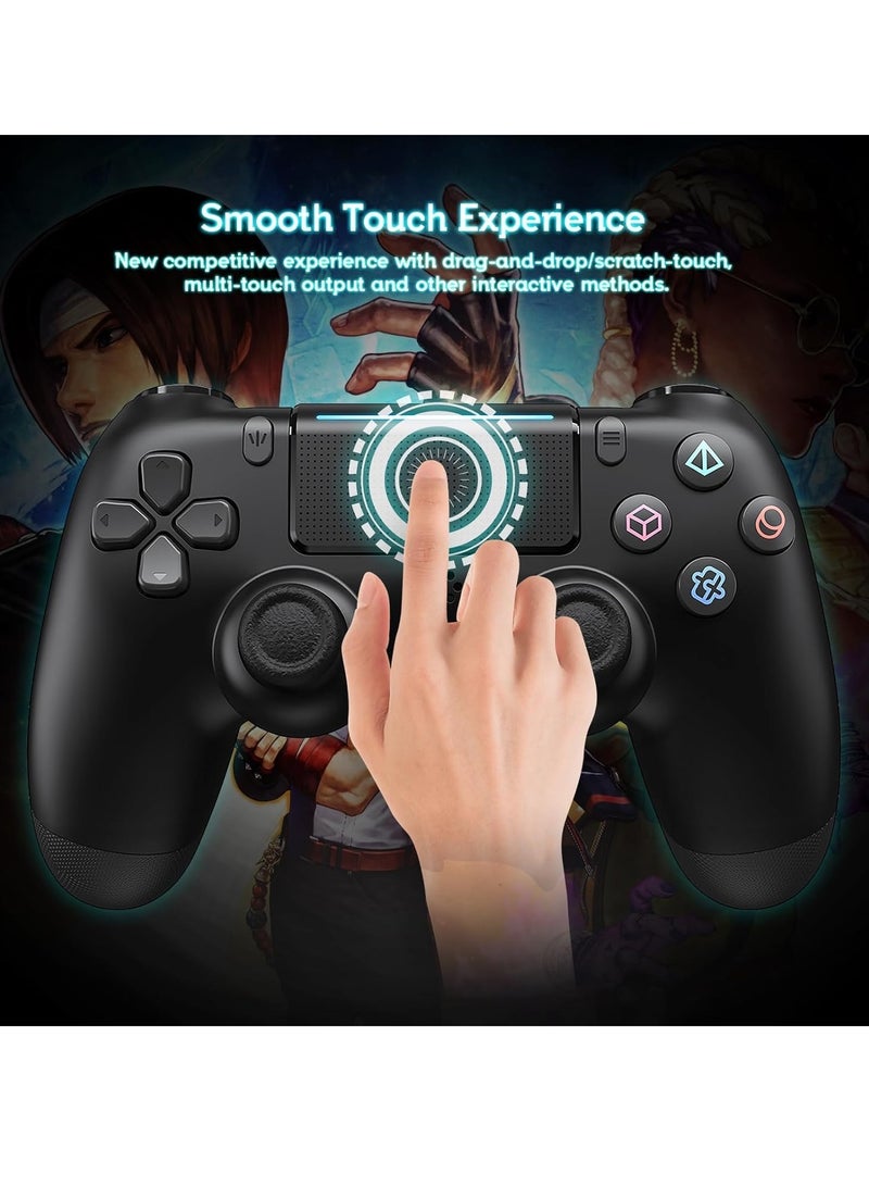 Third party دراع تحكم لاسلكي لسوني بلايستيشن 4، متوافق مع كونسول Play4/Slim/Pro، موتور اهتزاز مزدوج بـ 6 محاور مع عصا تحكم مطورة وصوت ولوحة لمس وبطارية 800 مللي أمبير، برتقالي - Image 3