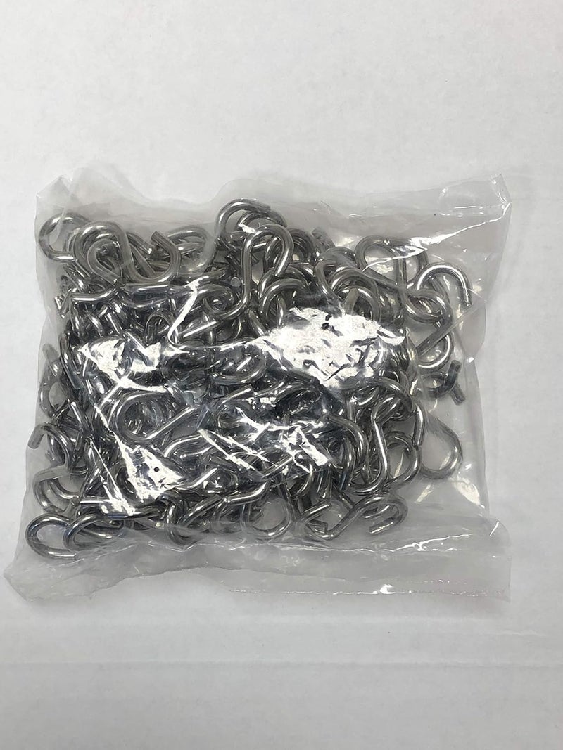 Tri Surge S Hook - Marine Grade 316 Stainless Steel 1.56" Long, 5/32" Thick Metal Hook for Hanging and Utility Use (100) S-Gancho - Image 1