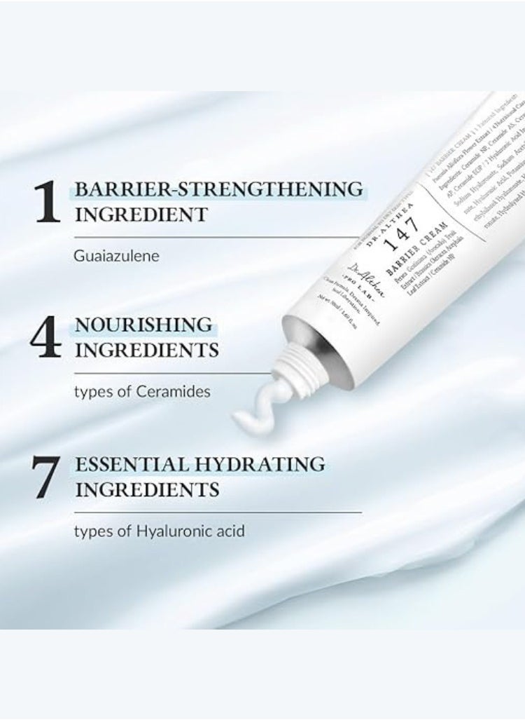 Original Dr. Althea 147 Barrier Cream – Intensive Moisturizing & Skin Barrier Strengthening Cream, 50ml – Nourishing & Soothing for Dry and Sensitive Skin - Image 3