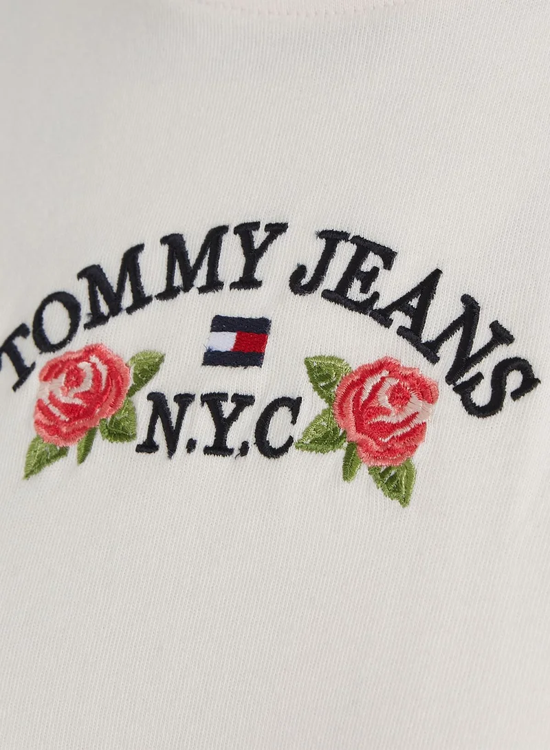 TOMMY JEANS Floral Flag Crop Top