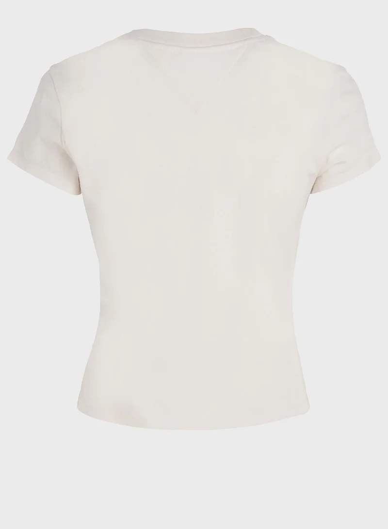 TOMMY JEANS Floral Flag Crop Top