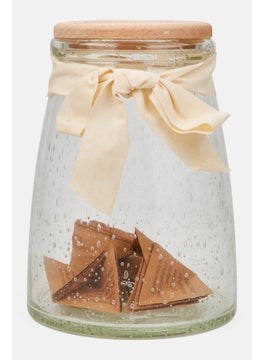 DEMDACO Dear Us Bubble Glass Keepsake Jar With Lid, Transparent  - Image 1