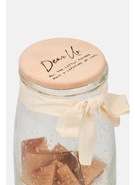 DEMDACO Dear Us Bubble Glass Keepsake Jar With Lid, Transparent  - Image 2
