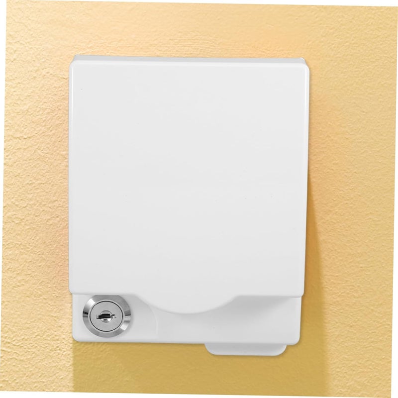 Ciieeo Waterproof Outlet Box for Bathroom and Kitchen White Plastic Electrical Socket Protector with Lock Childproof Wall Socket Cover for Outdoor and Indoor Use - Image 5
